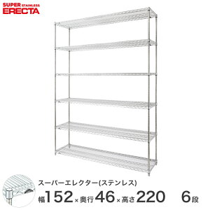 X`[bN GN^[ bN XeXGN^[ 150×s45×220 6i Vo[ ERECTA  [bN SMS1520PS2200W6