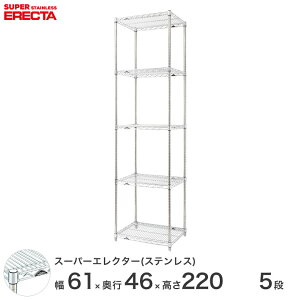 \̔i11{oח\j GN^[ ERECTA XeXGN^[ Vo[ 60×s45×220 5i SMS610PS2200W5