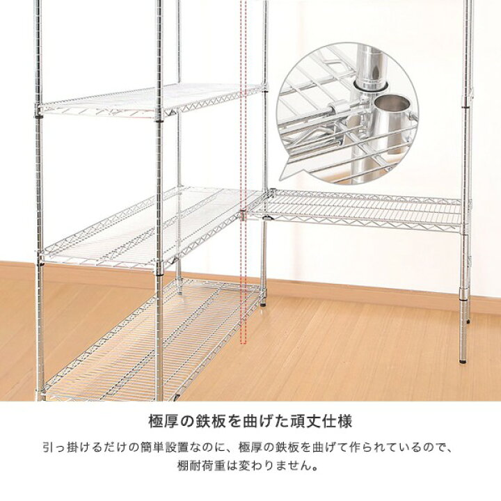 楽天市場】スチールラック ルミナス ラック [19mm] 棚連結コネクター 2 
