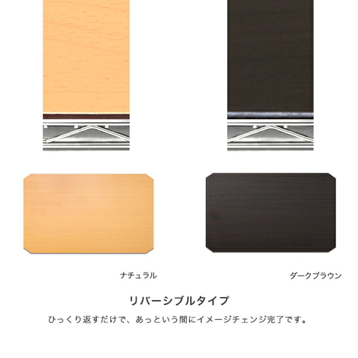 楽天市場】スチールラック ルミナス ラック [25mm] リバーシブルウッド 