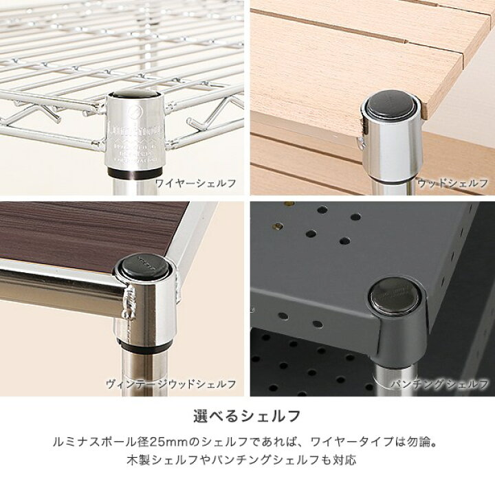 楽天市場】【8日まで☆P2倍】 スチールラック ルミナス ラック [25mm 