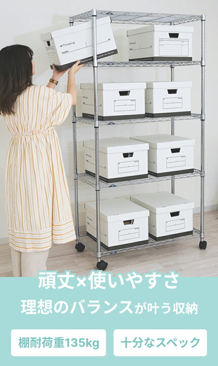 楽天市場】スチールラック ルミナス ラック 耐荷重135kg 頑丈 防錆 幅 