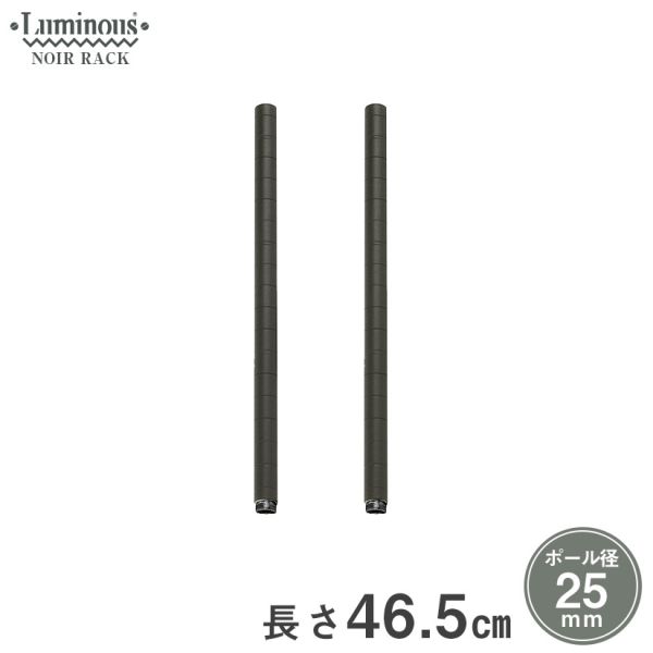 ルミナスノワール 延長ポール 長さ46 5cm 2本セット Noaddp2545 ルミナス エレクター専門店 パーフェクトスペース本店