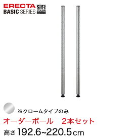 【受注生産】 ベーシックシリーズ サイズ＆カラーオーダーポール高さ192.6～220.5cm 2本 6色 BSOP-H1926