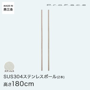 PROFACE プロフェイス SUS304ステンレス ステンレスラック 衛生 病院 研究所 施設 ポール 高さ180 (高さ180cm) 2本セット SP-1800-2