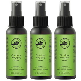 【公式】2025年リニューアル アウトドアボディスプレー エクストラ 100mL （3本セット）/ オーガニック ボディスプレー ス シトロネラ 全身 子供 アウトドア キャンプ 旅行 パーフェクトポーション Perfect Potion