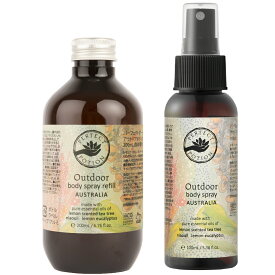 【公式】2025年リニューアル アウトドアボディスプレー オーストラリア デュオ（オーストラリア100mL・オーストラリア200mL）/ リフィル 詰替 オーガニック 全身 子供 パーフェクトポーション Perfect Potion