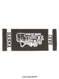 【WEB限定 範馬刃牙コラボ】 メンズ雑貨 アクセサリー ハンカチ 刃牙コラボ フェイスタオル ブラック 通年 PSFA パーフェクトスーツ