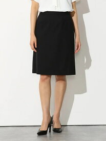 レディーススカート 膝丈 ラク美スーツ 撥水 ウォッシャブル ストレッチ Aライン スカート クールビズ ビジネス 作業着 通勤 オフィス リクルート ブラック 通年 5 7 9 11 13 15 PSFA パーフェクトスーツ