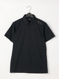 【アウトレット OUTLET 】TRANS CONTINENTS【ゴルフ】ポロシャツ セミワイドカラー 無地調 ウエア ブランド トップス スポーツ トレーニング ジム ネイビー ネービー 春夏 M L LL PSFA