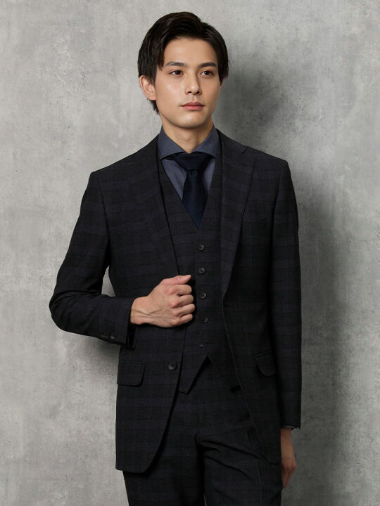 楽天市場】【上下ウォッシャブル】 メンズスーツ 2釦3P クラシコ