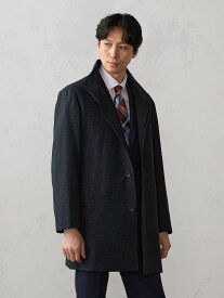 メンズコート P.S.FA スタンドカラーコート(脱着ライナー付き) ネイビー S M L LL 3L ポリエステル 秋冬 PSFA