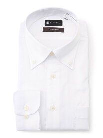 メンズ長袖ワイシャツ 長袖ボタンダウン 【形態安定】長袖ワイシャツ 綿100％シリーズ【クラシコ】ボタンダウン ホワイト 3780 3980 3982 4182 4184 4386 4586 綿 通年 PSFA