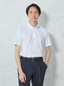 メンズカジュアルインナー アルティマ　ニットポロシャツ ホワイト S M L LL 3L 綿 ポリエステル 春夏 PSFA