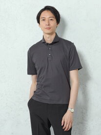 メンズカジュアルインナー アルティマ　ニットポロシャツ C．グレー S M L LL 3L 綿 ポリエステル 春夏 PSFA