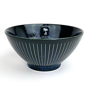 PEANUTS スヌーピー インディゴ ヌードルボウル 丼ぶり 食器 お皿 ネイビー グッズ 日本製