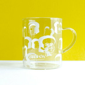 パンどろぼう 耐熱ガラスマグ (ホワイト) コップ キッチン 330ml