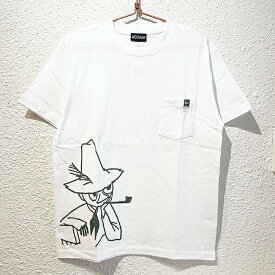 ムーミン スナフキン ポケット Tシャツ (ホワイト) Mサイズ アパレル