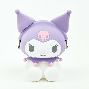 サンリオ クロミ お座り型シリコンがまぐちポーチ 3D POCHI パープル Sanrio