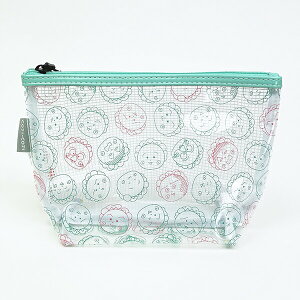 コジコジ 総柄 ターポリンマチ付きポーチ グリーン