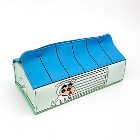 クレヨンしんちゃん ハウス型ティッシュカバー シロの小屋 ティッシュケース インテリア ブルー