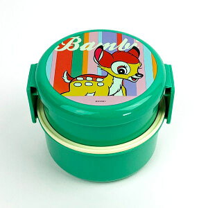 ディズニー レトロシリーズ バンビ 抗菌丸型ボックス 2段 お弁当箱 ランチボックス ランチ キッチン 学校 オフィス