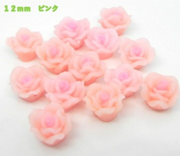 楽天市場】☆ 樹脂粘土 薔薇 ☆ 12mm～18mm ネイル Rose バラ 