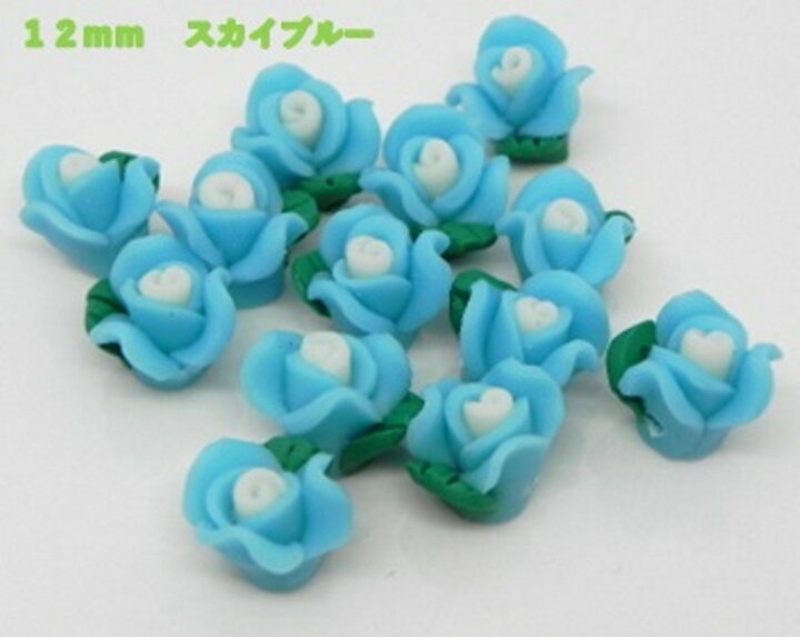 楽天市場】☆ 樹脂粘土薔薇 ☆ 12mm～15mm 樹脂製粘土薔薇 