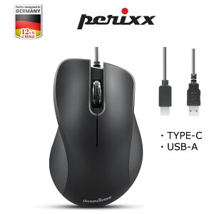 Perixx PERIMICE-221U �G���S�m�~�N�X �L�� USB �}�E�X ���w�u���b�N