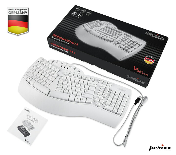 楽天市場】エルゴノミクスキーボード 有線 エルゴノミック 人間工学 
