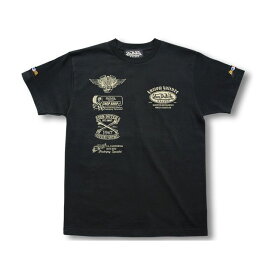 正規品／VonDutch 2016春夏モデル VOM-T24 T-SHIRT カラー：ブラック サイズ：XXL VOM-T24 ボンダッチ カジュアルウェア バイク