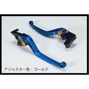 ユーカナヤ スタンダードタイプ アルミ削り出しビレットレバー(レバーカラー:マットレッド) ゼファー1100/ゼファー1100RS カラー 調整アジャスター:マットゴールド KA040-004-0115-12