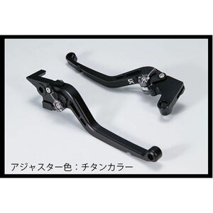 ユーカナヤ スタンダードタイプ アルミ削り出しビレットショートレバー 艶消しカラー(レバーカラー:マットブラック) ゼファー400/ゼファーχ カラー 調整アジャスター:マットチタン KA0