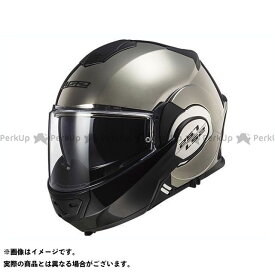 【雑誌付き】LS2 HELMETS システムヘルメット（フリップアップ） VALIANT（クローム） サイズ：L エルエスツーヘルメット