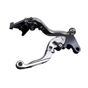 SPEEDRA アルミビレットアジャストレバーセット 可倒延長式(レバー本体:チタン) アジャスター ブラック エクステンション シルバー DU0405797-BKSR