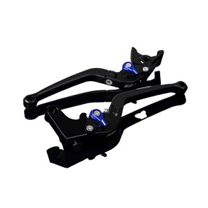 SPEEDRA アルミビレットアジャストレバーセット スタンダード可倒式(レバー本体:マットブラック) GSX-R600 GSX-R750 アジャスター マットブルー LVAM050BK-BE