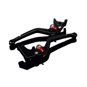 SPEEDRA アルミビレットアジャストレバーセット スタンダードロング(レバー本体:マットブラック) GSX-R600 GSX-R750 アジャスター マットレッド LVBM050BK-RD