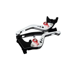 SPEEDRA アルミビレットアジャストレバーセット 3Dショート(レバー本体:マットシルバー) GSX-R600 GSX-R750 アジャスター マットレッド LVFM050SR-RD