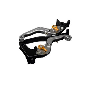 SPEEDRA アルミビレットアジャストレバーセット 可倒延長式(レバー本体:マットチタン) GSX-R600 GSX-R750 アジャスター マットゴールド エクステンション マットチタン LVGM050TM-GDTM
