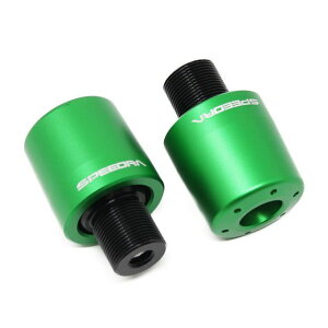 SPEEDRA アルミバーエンド KAWASAKI M17 NINJA H2/H2R ZX-10R カラー マットグリーン ABEKA02MGN