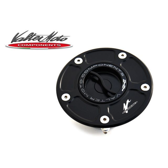 正規品／Valter Moto components タンクキャップ（ブラック） VMC-TS01B01 バルターモトコンポーネンツ タンク関連パーツ バイク HP4 S1000RR：モトメガネ