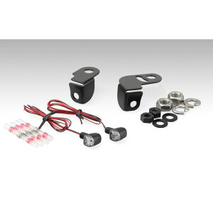 キジマ ウインカーランプNano & ミラーボルトマウントステーSET ハーレーダビッドソンのミラ?ボルト HD-01197