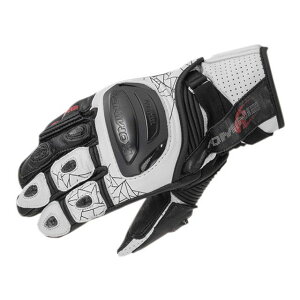 コミネ 2020春夏モデル GK-236 チタニウムスポーツグローブ(ホワイト/ブラック) サイズ S ・06-236