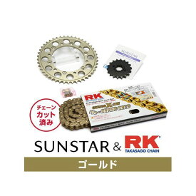正規品／SUNSTAR KR53113 スプロケット＆チェーンキット（ゴールド） KR53113 サンスター スプロケット関連パーツ バイク CB750Fインテグラ