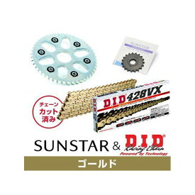 SUNSTAR KD22207 スプロケット＆チェーンキット（ゴールド） KD22207 サンスター スプロケット関連パーツ バイク セロー250