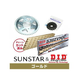 SUNSTAR KD5D817 スプロケット＆チェーンキット（ゴールド） KD5D817 サンスター スプロケット関連パーツ バイク ZZR1200
