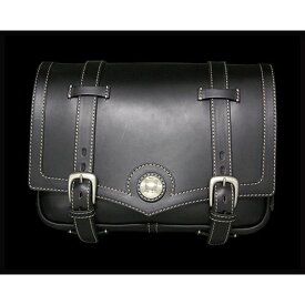 RoughTail leather works ラフテール シャーマンサドルバッグ ブラック サイズ：L ・006467 ラフテールレザーワークス ツーリング用バッグ バイク