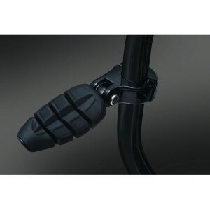 クリアキン BRUTE ハイウェイペグマウント ブラック 1-1/4インチ エンジンガード用 1ペア T14-KUR7616