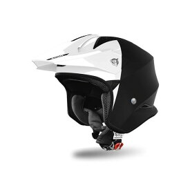 【メーカー直送】power-craf 2020 New Model Airoh Trr S Town（WHITE/MATT BLACK） サイズ：XS（53-54） 力造 ジェットヘルメット バイク