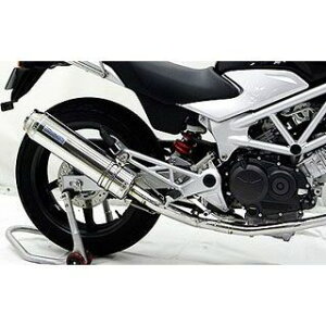 ウイルズウィン VTR(JBK-MC33)用ダイナミックマフラー バズーカータイプ O2センサー取付口対応 VTR サイレンサー チタン仕様